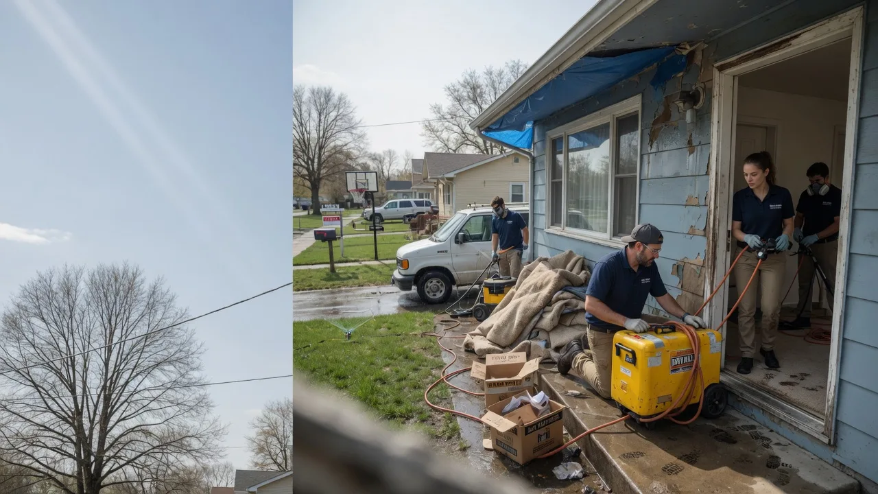 Basement Flood Cleanup in Oblong, IL near me
